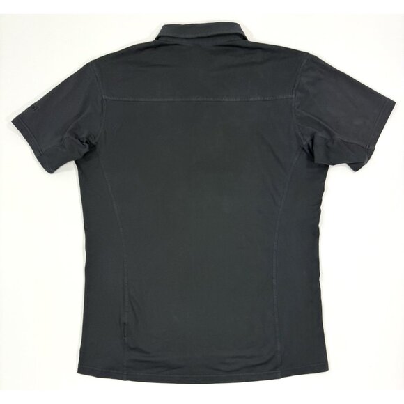 Arcteryx Mens Captive Polo Shirt Performance Stretch Short Sleeve Sz Large Black - Picture 4 of 13